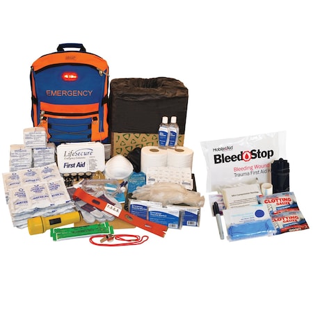 SchoolGuard Classroom Evacuation & Lockdown Kit W/BleedStop Compact 200 Bleeding Control Kit